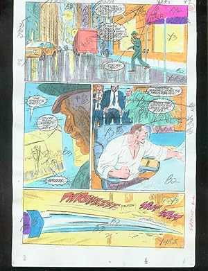 ORIGINAL D.C. COLOR GUIDE ROBIN ANNUAL #2 PG 56-SIGNED VG