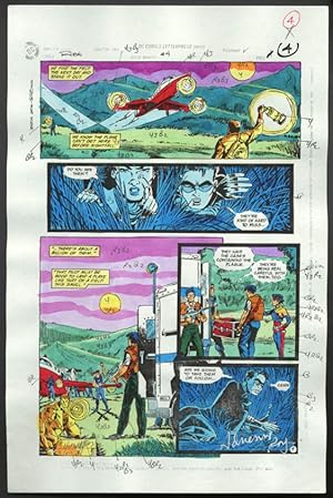 ROBIN #4-1990 PRODUCTION ART-COLOR GUIDE PG 4-TOM KYLE VG