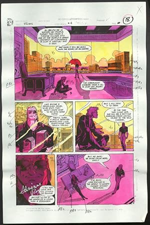 ROBIN #4-1990 PRODUCTION ART-COLOR GUIDE PG 14-TOM KYLE VG