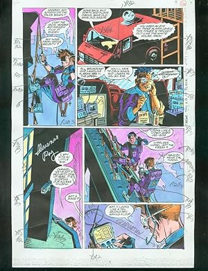 ORIGINAL D.C. COLOR GUIDE ROBIN ANNUAL #2 PG 10-SIGNED VG