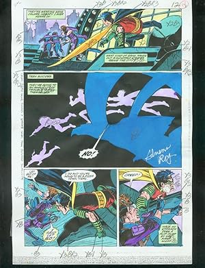 ORIGINAL D.C. COLOR GUIDE ROBIN ANNUAL #2 PG 14-SIGNED VG