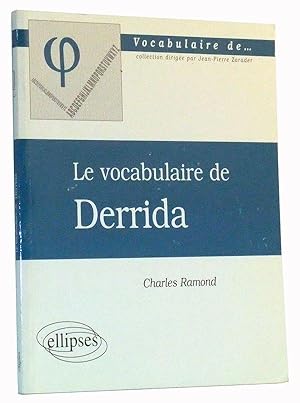 Bild des Verkufers fr Le vocabulaire de Derrida zum Verkauf von Cat's Cradle Books