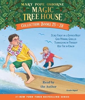 Seller image for Magic Tree House Collection Books 25-28: #25 Stage Fright on a Summer Night; #26 Good Morning, Gorillas; #27 Thanksgiving on Thursday; #28 High Tide i (CD) for sale by BargainBookStores