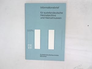 Seller image for Informationsbrief fr sudetendeutsche Heimatarchive und Heimatmuseen, 11./12. Folge. for sale by Antiquariat Bookfarm