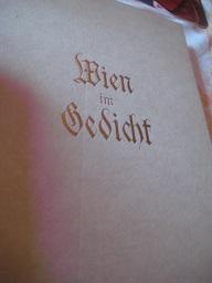Imagen del vendedor de Wien im Gedicht Eine Anthologie a la venta por Alte Bcherwelt