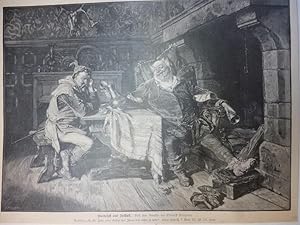 Image du vendeur pour Orig. Holzstich - Grtzner - Bardolph und Falstaff. Nach dem Gemlde von Eduard Grtzner. mis en vente par Allguer Online Antiquariat