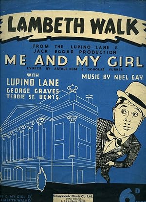 Seller image for Lambeth Walk from the Lupino Lane ad Jack Eggar Production of Me and My Girl [Vintage Piano Sheet Music] for sale by Little Stour Books PBFA Member