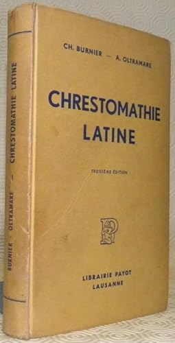 Bild des Verkufers fr Chrestomathie Latine.Troisime dition. zum Verkauf von Bouquinerie du Varis