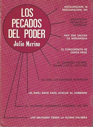 Seller image for LOS PECADOS DEL PODER for sale by Librera Torren de Rueda