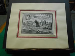 Ainhofen (Maxhofen) Schloß (Landkreis Rosenheim). Original- Kupferstich aus dem Jahre 1701. Aus d...