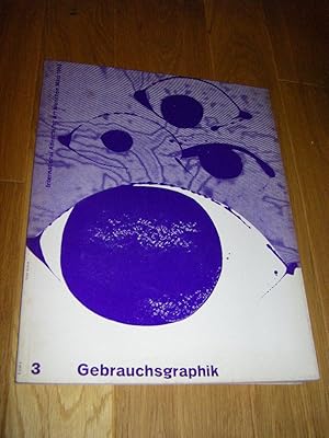 Gebrauchsgraphik. Heft38/1963, 34. Jahrgang. Monatsschrift zur Förderung künstlerischer Werbung