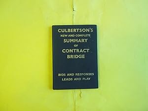 Culbertson's New and Complete Summary of Contract Bridge.