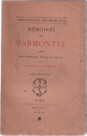 Mémoires de marmontel tome 3