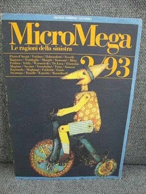 Bild des Verkufers fr MicroMega: La Ragioni della Sinistra: 2/93 zum Verkauf von PsychoBabel & Skoob Books