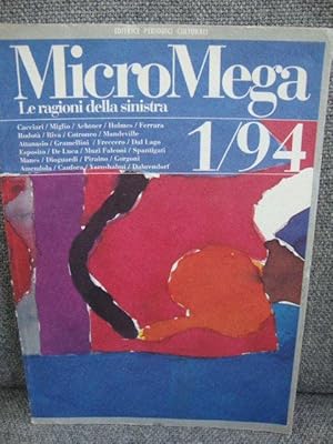 Bild des Verkufers fr MicroMega: La Ragioni della Sinistra: 1/94 zum Verkauf von PsychoBabel & Skoob Books