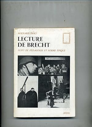 Image du vendeur pour LECTURE DE BRECHT seconde dition revue et corrige, augmente de PEDAGOGIE ET FORME EPIQUE. mis en vente par Librairie CLERC