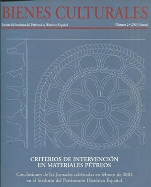 REVISTA DEL INSTITUTO DEL PATRIMONIO HISTORICO ESPAÑOL NUMERO 2, 2003 (ANEXO). BIENES CULTURALES....