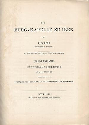 Die Burg-Kapelle zu Iben. Fest-Programm zu Winckelmanns Geburtstag am 9. December 1869. herausgeg...