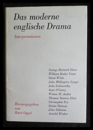 Seller image for Das moderne englische Drama Interpretationen for sale by ANTIQUARIAT Franke BRUDDENBOOKS
