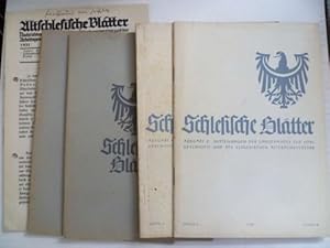 Seller image for Altschlesische Bltter. Nachrichtenblatt fr schlesische Vor- und Frhgeschichte. for sale by Ostritzer Antiquariat