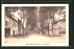 Carte postale Morcenx, Les Allées, vue de la rue im Ort