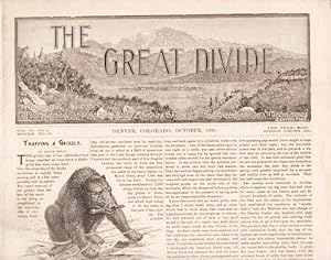 "THE GREAT DIVIDE," Vol. IV, No. 2, October, 1890