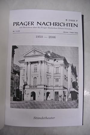 Seller image for Prager Nachrichten. 57. Jg. (2006) komplett in einem Band. Mit Berichten ber die Prager deutschen Hohen Schulen for sale by Antiquariat Bookfarm