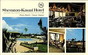 Imagen del vendedor de Ansichtskarte / Postkarte Kauai Hawaii USA, Sheraton Kauai Hotel, Swimmingpool, Beach a la venta por akpool GmbH