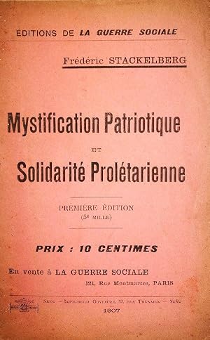 La mystification patriotique et solidarité prolétarienne