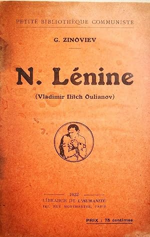 N. Lénine (Vladimir Ilich Oulianov)