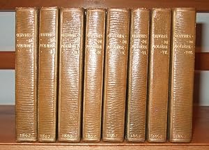 Oeuvres Completes De Moliere [ Complete in 8 Volumes, Leather Bound ]