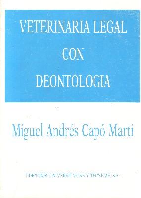 Seller image for VETERINARIA LEGAL CON DEONTOLOGIA for sale by Librera Raimundo