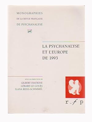 Image du vendeur pour La psychanalyse et l'Europe de 1993, mis en vente par L'Odeur du Book