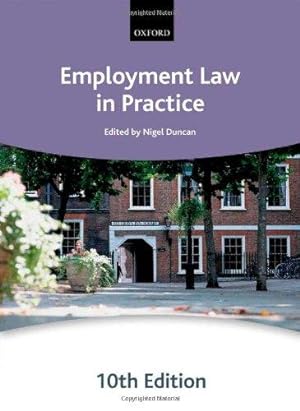 Imagen del vendedor de Employment Law in Practice (Bar Manuals) a la venta por Bellwetherbooks