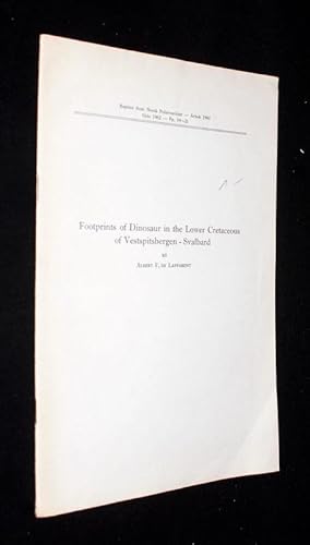 Seller image for Footprints of dinosaur in the lower cretaceous of Vestspitsbergen-Svalbard. for sale by Antiquariat Stefan Wulf