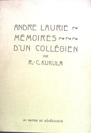 Imagen del vendedor de Mmoires d'un collgien; Bibliothque francaise; a la venta por books4less (Versandantiquariat Petra Gros GmbH & Co. KG)