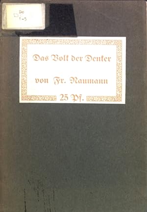 Seller image for Das Volk der Denker: Eine Ansprache auf dem sozialen Kongre zu Heilbronn; for sale by books4less (Versandantiquariat Petra Gros GmbH & Co. KG)