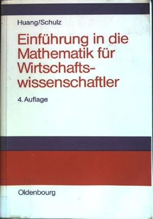 Bild des Verkufers fr Einfhrung in die Mathematik fr Wirtschaftswissenschaftler. zum Verkauf von books4less (Versandantiquariat Petra Gros GmbH & Co. KG)