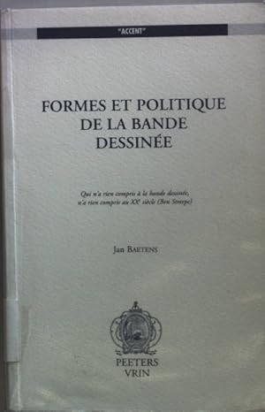 Bild des Verkufers fr Formes et politiques de la bande dessine. zum Verkauf von books4less (Versandantiquariat Petra Gros GmbH & Co. KG)