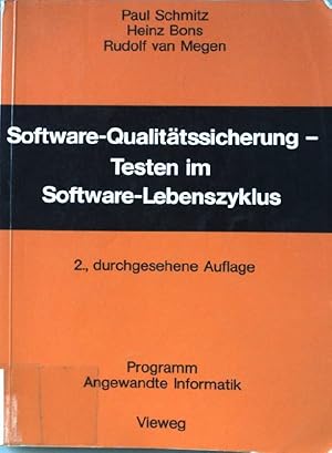 Imagen del vendedor de Software-Qualittssicherung - Testen im Software-Lebenszyklus. Programm angewandte Informatik. a la venta por books4less (Versandantiquariat Petra Gros GmbH & Co. KG)