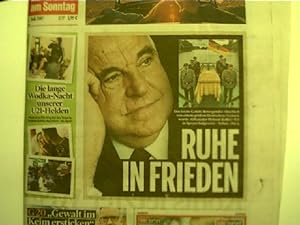 Helmut Kohl (87): Ruhe in Frieden + U21-Helden in Wodka-Nacht. Bild am Sonntag, 2. Juli 2017,