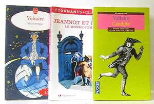 Image du vendeur pour Lot de 3 livres: Jeannot et Colin le monde comme il va; Micromgas; Candide et autres contes mis en vente par crealivres