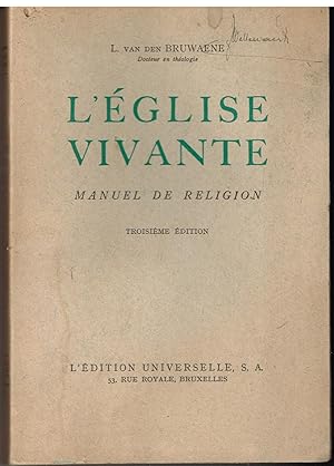 L'église vivante manuel de religion