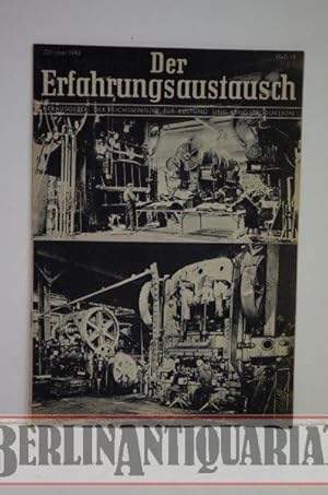 Bild des Verkufers fr Der Erfahrungsaustausch. Einzelnummer. zum Verkauf von BerlinAntiquariat, Karl-Heinz Than