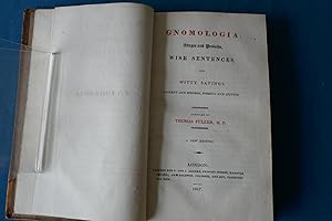 Immagine del venditore per Gnomologia Adages and Proverbs, Wise Sentances and Witty Sayings Ancient and Modern, Foreign and British venduto da M RICHARDSON RARE BOOKS (PBFA Member)