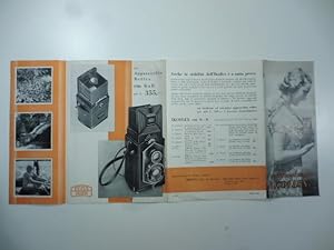 Zeiss Ikon. Sechs mal sechs Ikoflex. (Pieghevole pubblicitario per macchina fotografica)