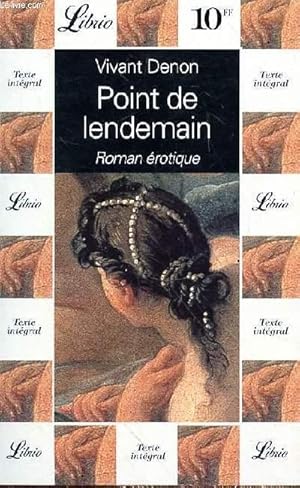 Image du vendeur pour POINT DE LENDEMAIN - ROMAN EROTIQUE mis en vente par Le-Livre