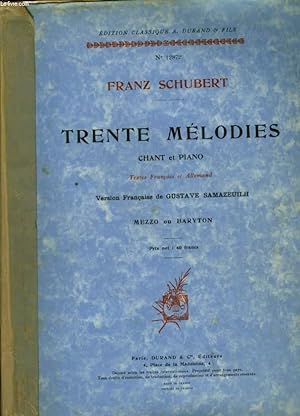 Image du vendeur pour TRENTE MELODIES CHANT ET PIANO mis en vente par Le-Livre