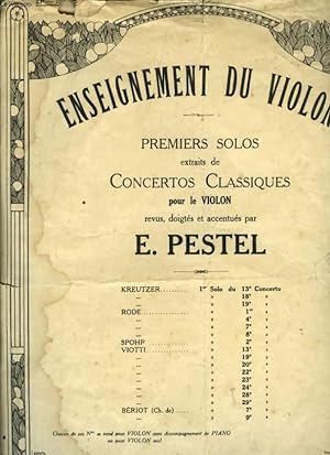 Seller image for ENSEIGNEMENT DU PIANO 1ER SOLO DU 23EME CONCERTO for sale by Le-Livre