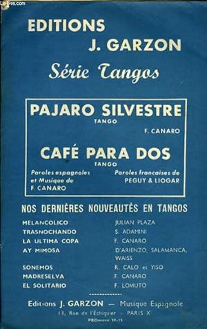 Seller image for PAJARO SILVESTRE / CAFE PARA DOS for sale by Le-Livre